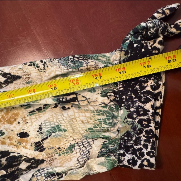 Anthropologie Fig & Flower Women's Animal Print Blouse Boho Peasant Medium - Picture 12 of 14